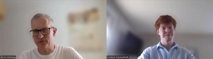 Videocall mit Bernd