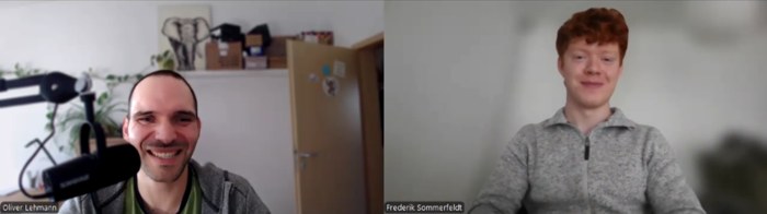 Videocall mit Oliver